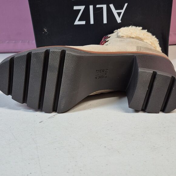 Naturalizer Veruna2 Size 10 Oatmeal Chunky Heel Boot - New - Picture 5 of 9